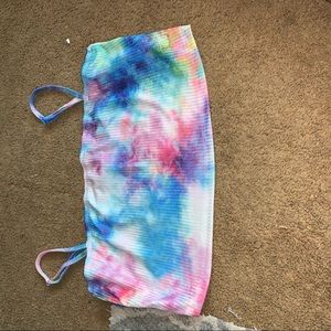 Tie dye cropped tank
